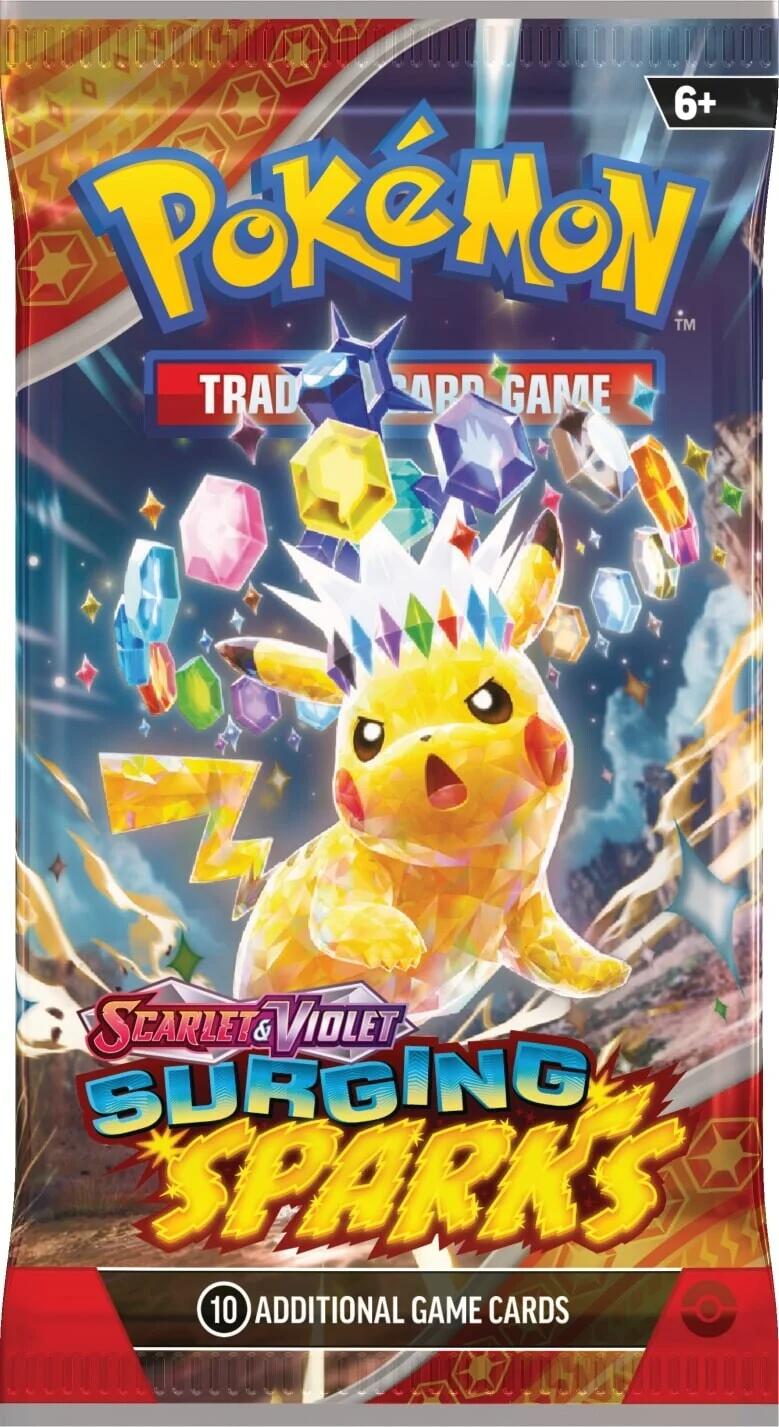 Scarlet & Violet: Surging Sparks - Booster Pack | I Want That Stuff Brandon