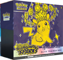 Scarlet & Violet: Surging Sparks - Elite Trainer Box (Pokemon Center Exclusive) | I Want That Stuff Brandon