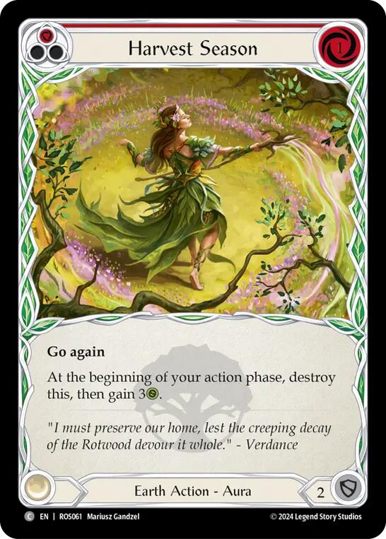 Harvest Season (Red) [ROS061] (Rosetta)  Rainbow Foil | I Want That Stuff Brandon
