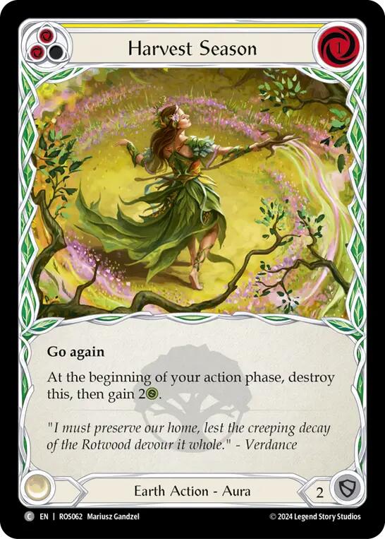 Harvest Season (Yellow) [ROS062] (Rosetta)  Rainbow Foil | I Want That Stuff Brandon