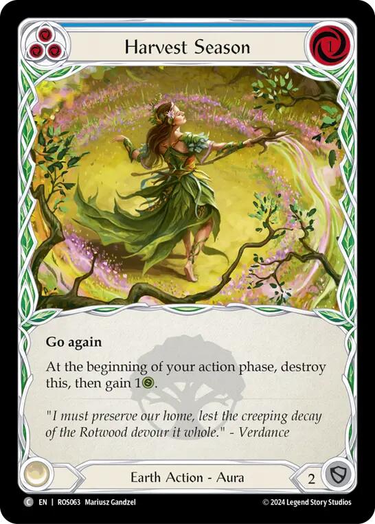Harvest Season (Blue) [ROS063] (Rosetta)  Rainbow Foil | I Want That Stuff Brandon