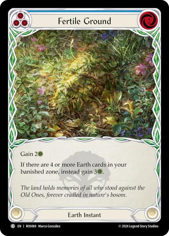 Fertile Ground (Blue) [ROS069] (Rosetta)  Rainbow Foil | I Want That Stuff Brandon