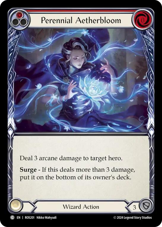 Perennial Aetherbloom (Red) [ROS201] (Rosetta)  Rainbow Foil | I Want That Stuff Brandon