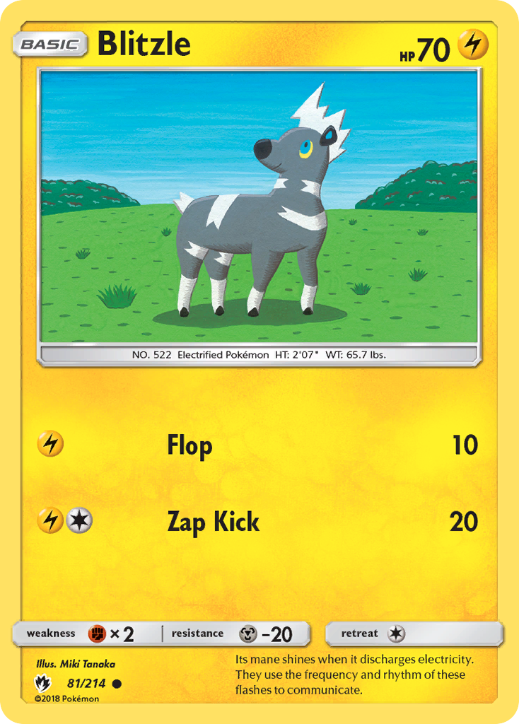 Blitzle (81/214) [Sun & Moon: Lost Thunder] | I Want That Stuff Brandon