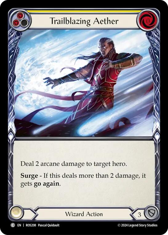 Trailblazing Aether (Yellow) [ROS208] (Rosetta)  Rainbow Foil | I Want That Stuff Brandon