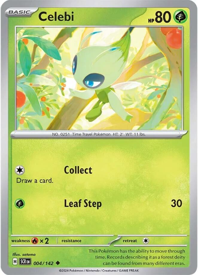 Celebi (004/142) [Scarlet & Violet: Stellar Crown] | I Want That Stuff Brandon