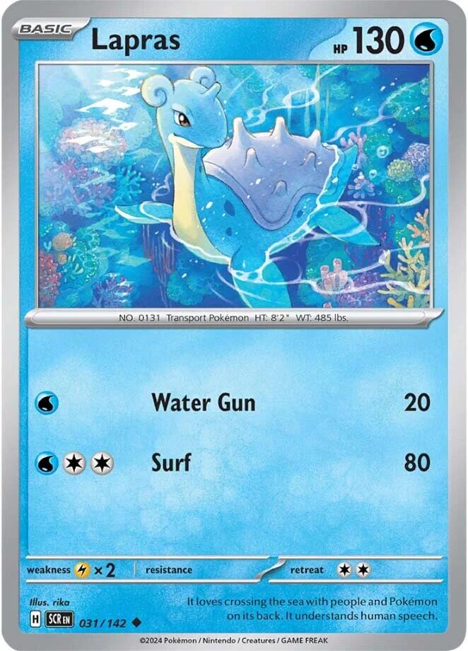 Lapras (031/142) [Scarlet & Violet: Stellar Crown] | I Want That Stuff Brandon