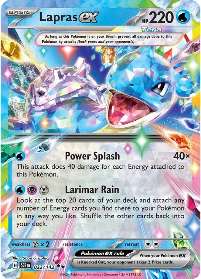 Lapras ex (032/142) [Scarlet & Violet: Stellar Crown] | I Want That Stuff Brandon