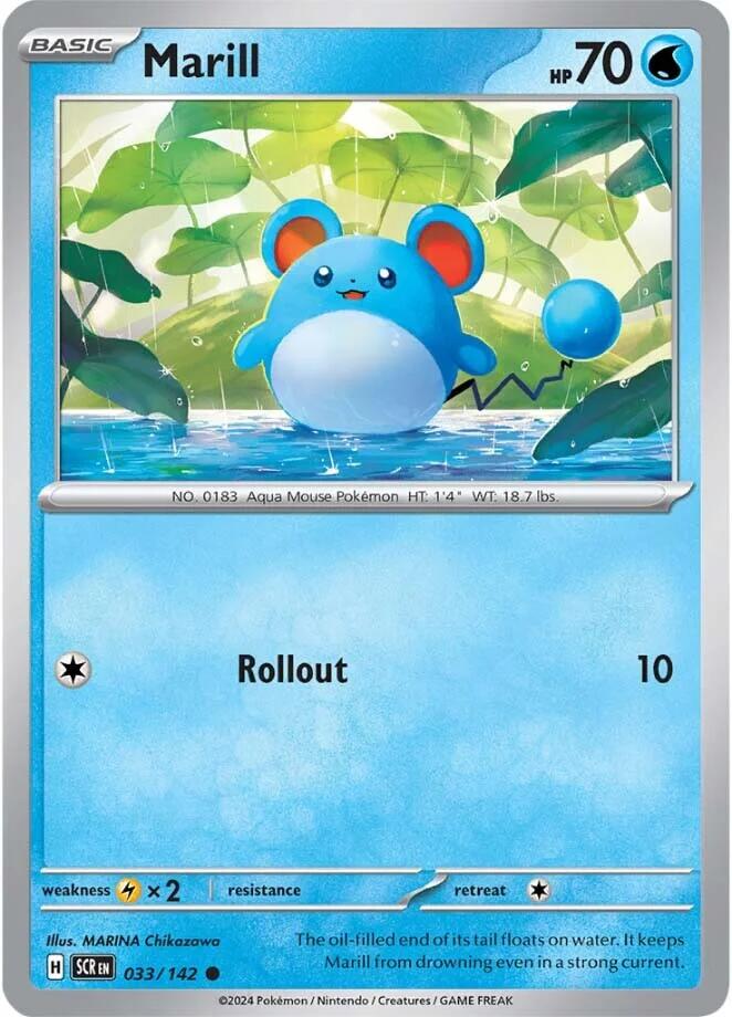 Marill (033/142) [Scarlet & Violet: Stellar Crown] | I Want That Stuff Brandon