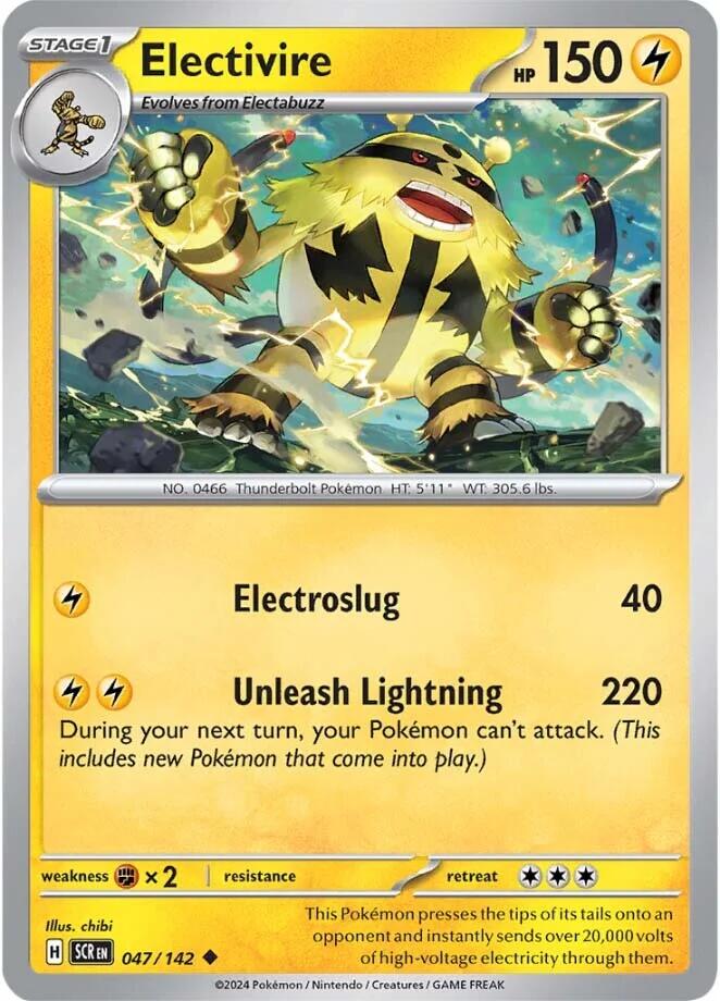 Electivire (047/142) [Scarlet & Violet: Stellar Crown] | I Want That Stuff Brandon