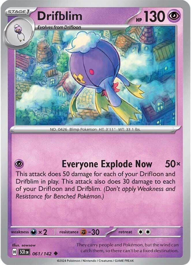 Drifblim (061/142) [Scarlet & Violet: Stellar Crown] | I Want That Stuff Brandon