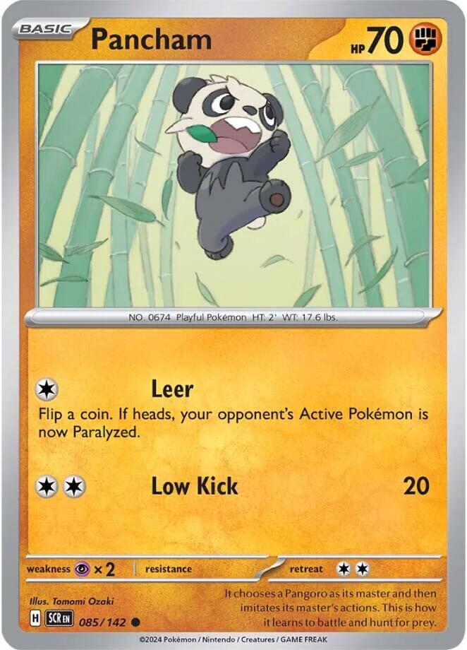 Pancham (085/142) [Scarlet & Violet: Stellar Crown] | I Want That Stuff Brandon