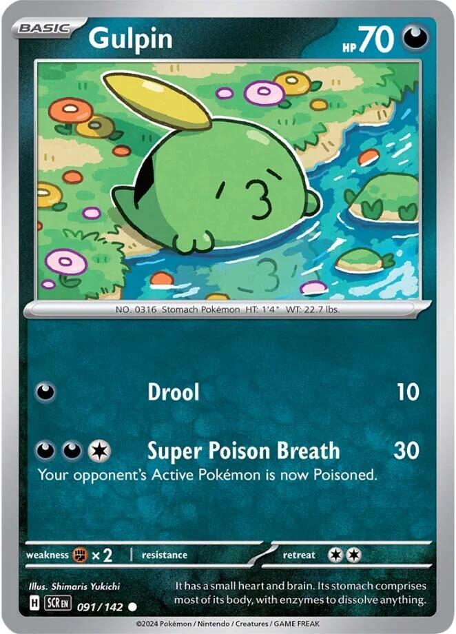 Gulpin (091/142) [Scarlet & Violet: Stellar Crown] | I Want That Stuff Brandon