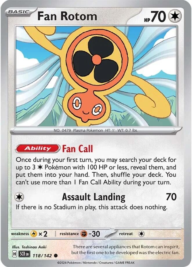 Fan Rotom (118/142) [Scarlet & Violet: Stellar Crown] | I Want That Stuff Brandon