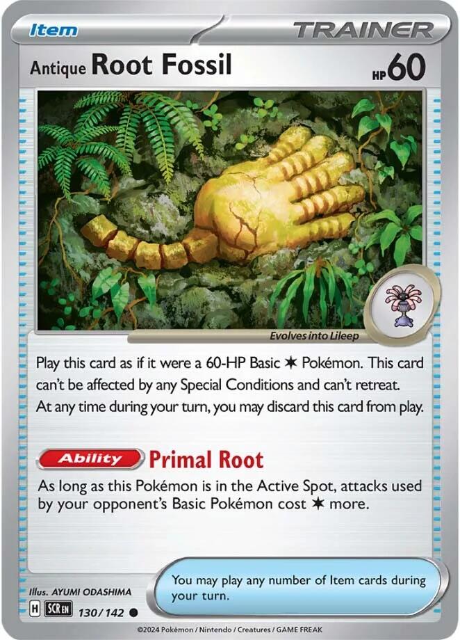 Antique Root Fossil (130/142) [Scarlet & Violet: Stellar Crown] | I Want That Stuff Brandon