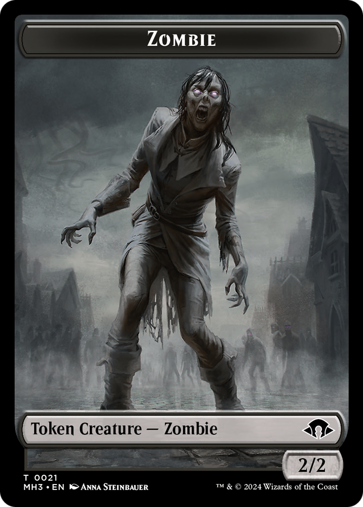 Eldrazi Spawn // Zombie Double-Sided Token [Modern Horizons 3 Tokens] | I Want That Stuff Brandon