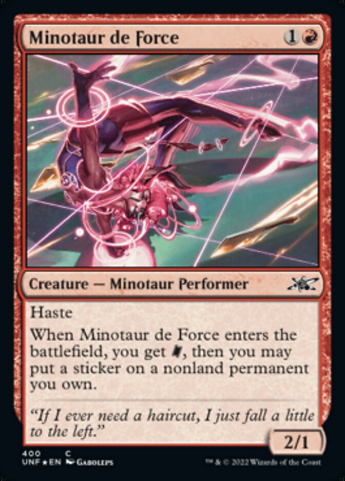 Minotaur de Force (Galaxy Foil) [Unfinity] | I Want That Stuff Brandon