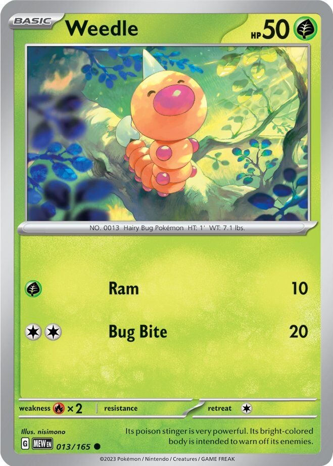 Weedle (013/165) [Scarlet & Violet 151] | I Want That Stuff Brandon