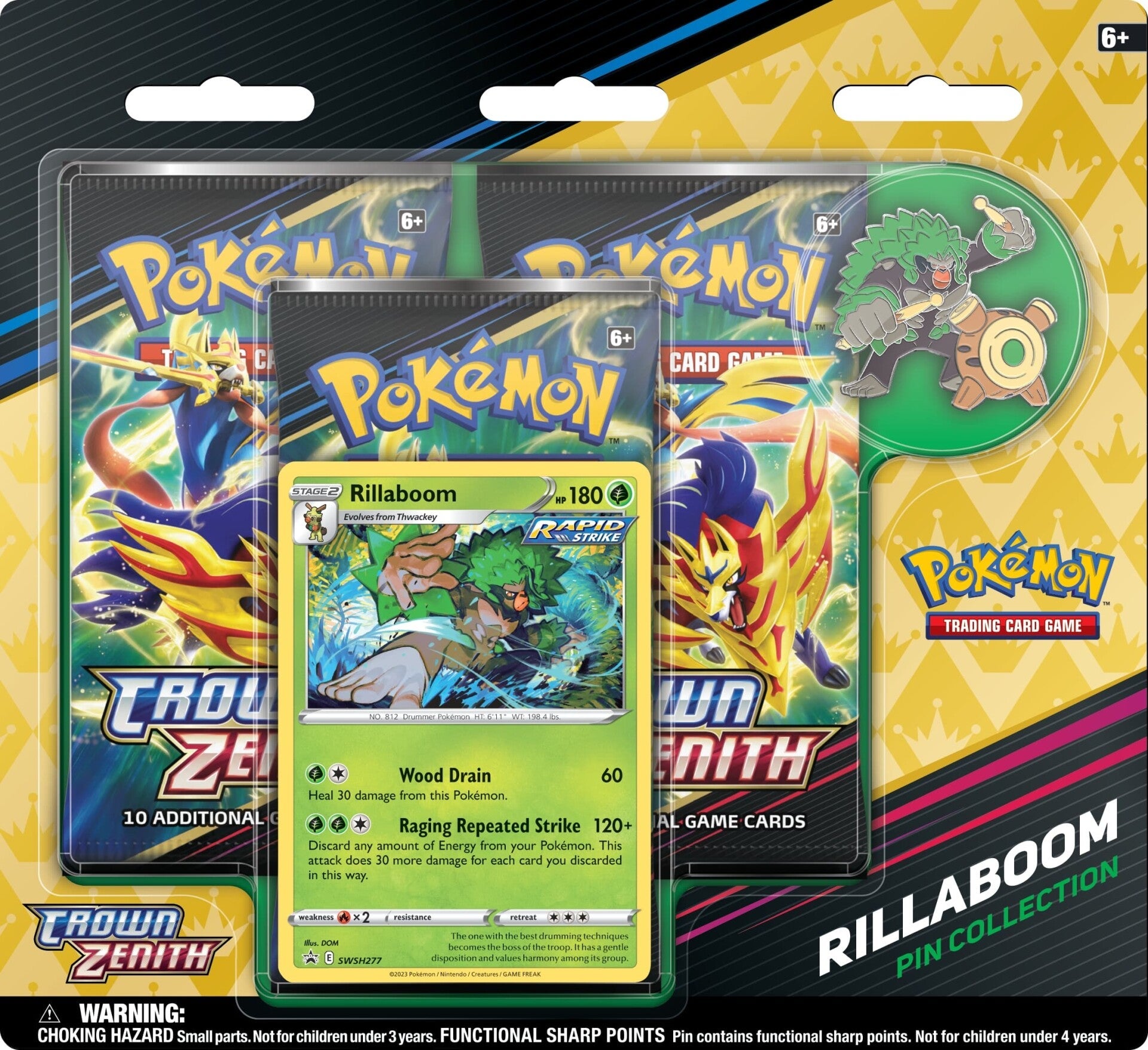 Sword & Shield: Crown Zenith - Pin Collection (Rillaboom) | I Want That Stuff Brandon