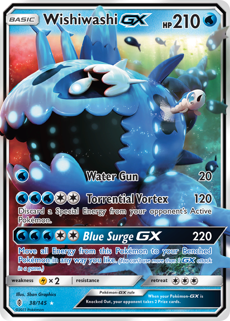 Wishiwashi GX (38/145) [Sun & Moon: Guardians Rising] | I Want That Stuff Brandon