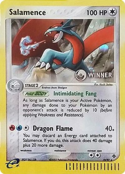 Salamence (19/97) (Winner) [League & Championship Cards] | I Want That Stuff Brandon