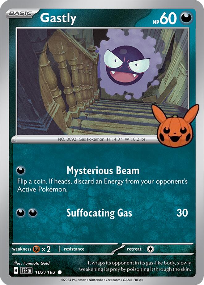 Gastly (102/162) [Trick or Trade 2024] | I Want That Stuff Brandon