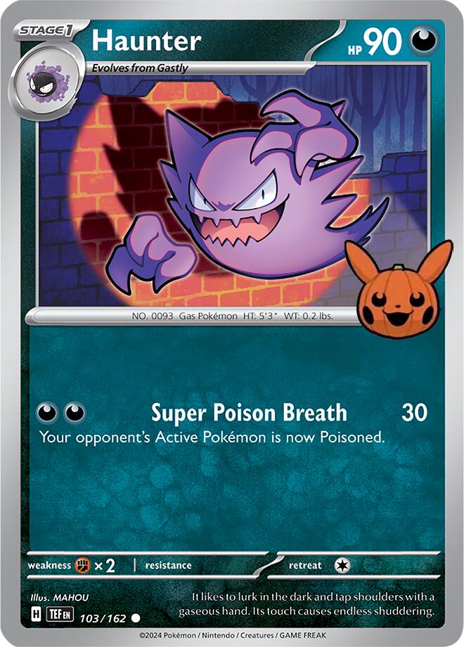 Haunter (103/162) [Trick or Trade 2024] | I Want That Stuff Brandon