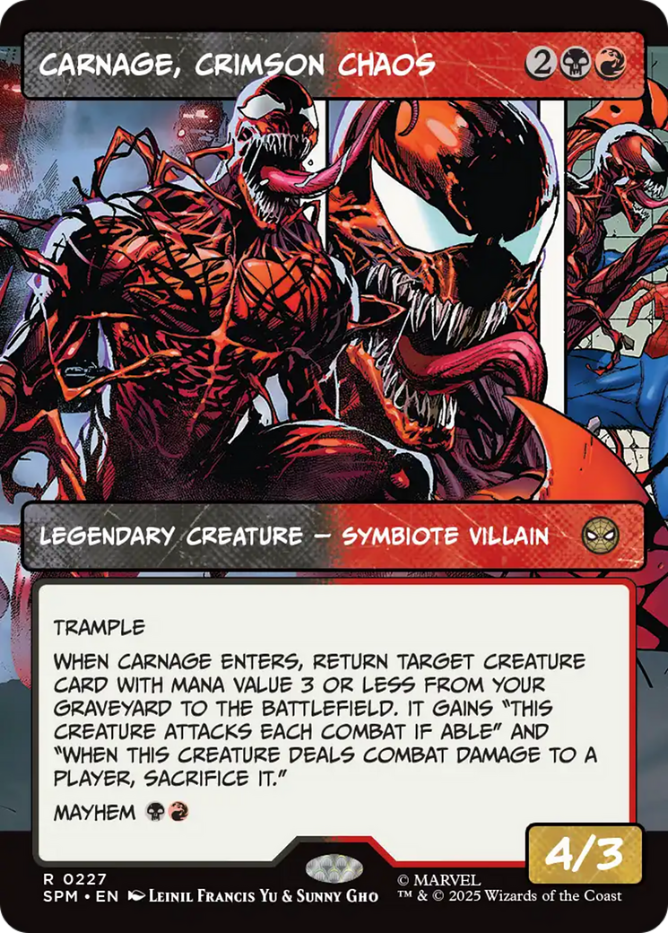 Carnage, Crimson Chaos (Borderless) [Marvel's Spider-Man] | I Want That Stuff Brandon
