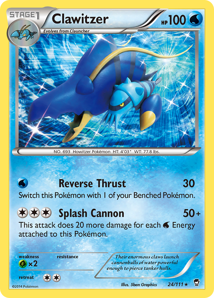 Clawitzer (24/111) [XY: Furious Fists] | I Want That Stuff Brandon