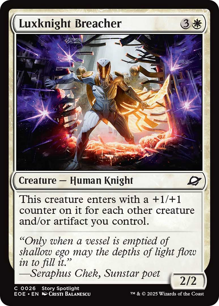 Luxknight Breacher [Edge of Eternities] | I Want That Stuff Brandon