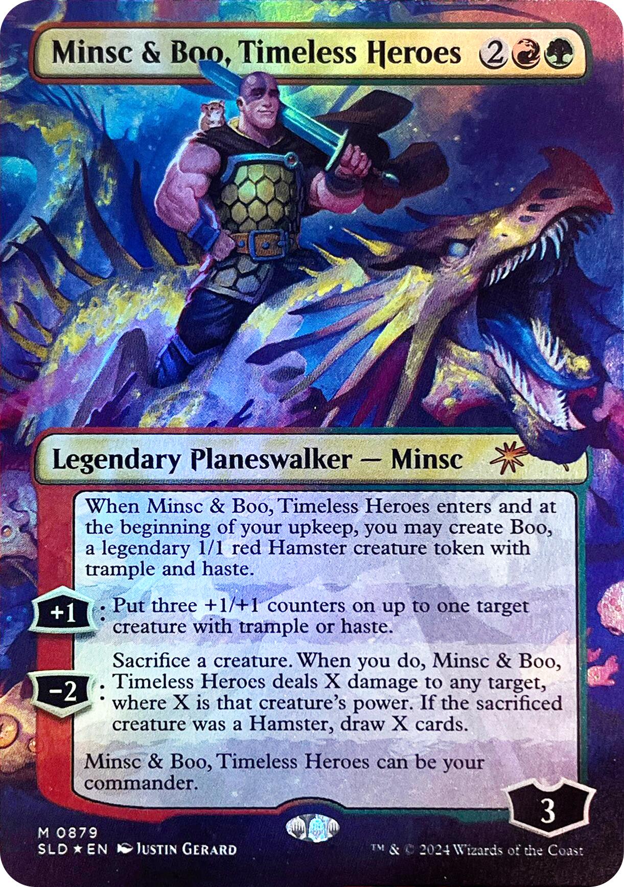 Minsc & Boo, Timeless Heroes (Rainbow Foil) [Secret Lair Drop Series] | I Want That Stuff Brandon