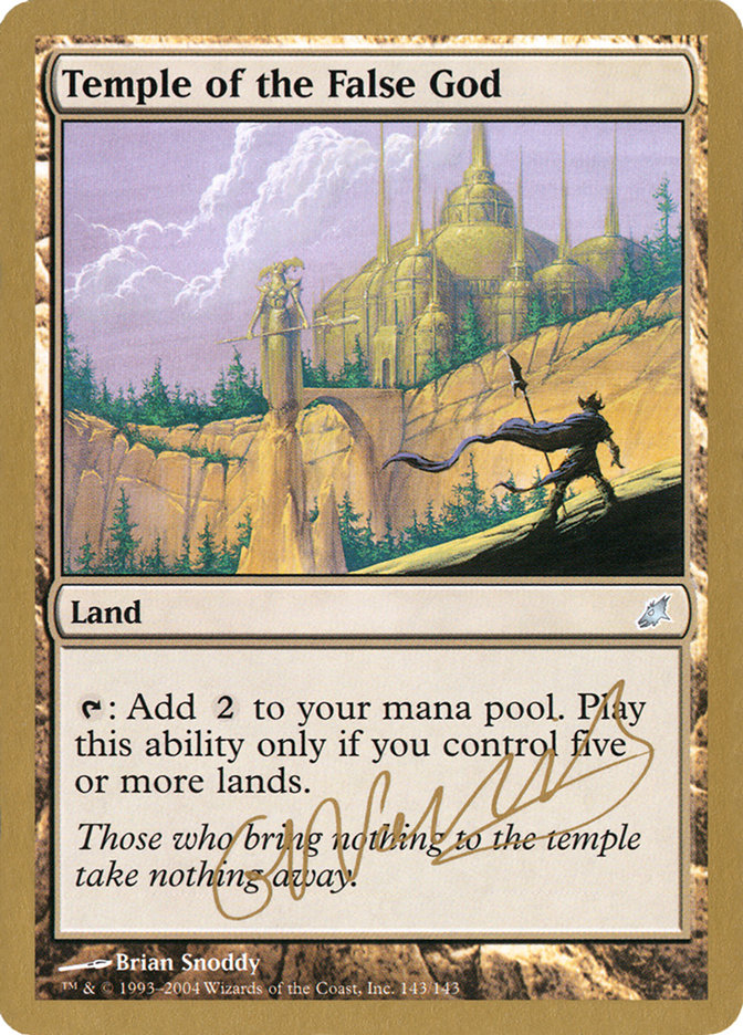Temple of the False God (Gabriel Nassif) [World Championship Decks 2004] | I Want That Stuff Brandon