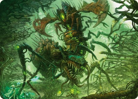 Skyscythe Engulfer Art Card [Phyrexia: All Will Be One Art Series] | I Want That Stuff Brandon