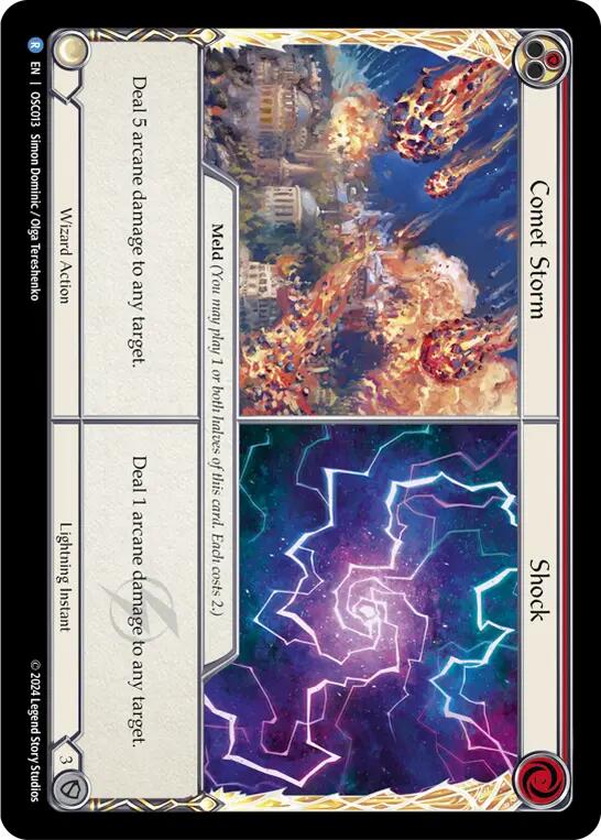 Comet Storm // Shock [OSC013] (Rosetta Oscilio Blitz Deck) | I Want That Stuff Brandon