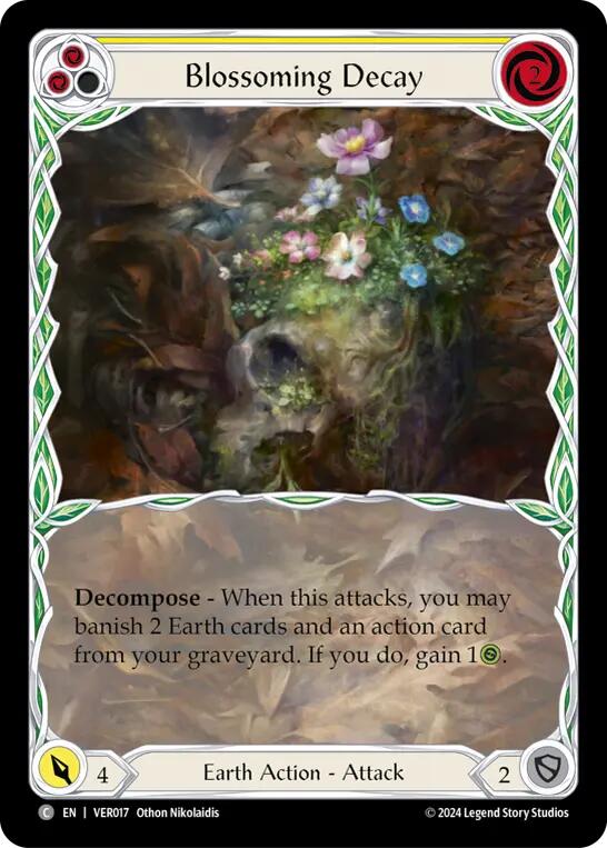 Blossoming Decay (Yellow) [VER017] (Rosetta Verdance Blitz Deck) | I Want That Stuff Brandon