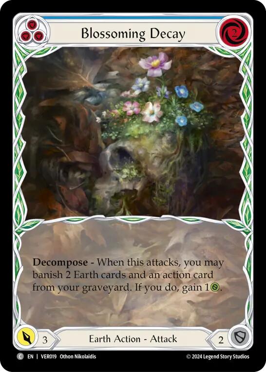 Blossoming Decay (Blue) [VER019] (Rosetta Verdance Blitz Deck) | I Want That Stuff Brandon