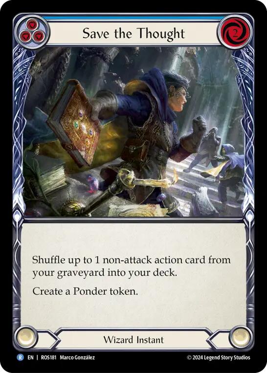 Save the Thought (Blue) [ROS181] (Rosetta)  Rainbow Foil | I Want That Stuff Brandon