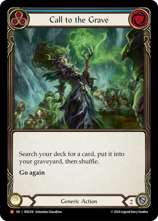 Call to the Grave [ROS218] (Rosetta)  Rainbow Foil | I Want That Stuff Brandon