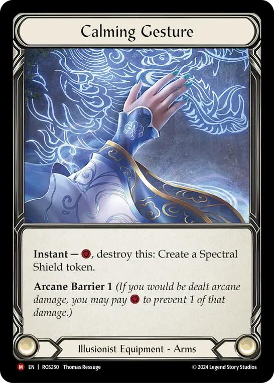 Calming Gesture [ROS250] (Rosetta)  Cold Foil | I Want That Stuff Brandon