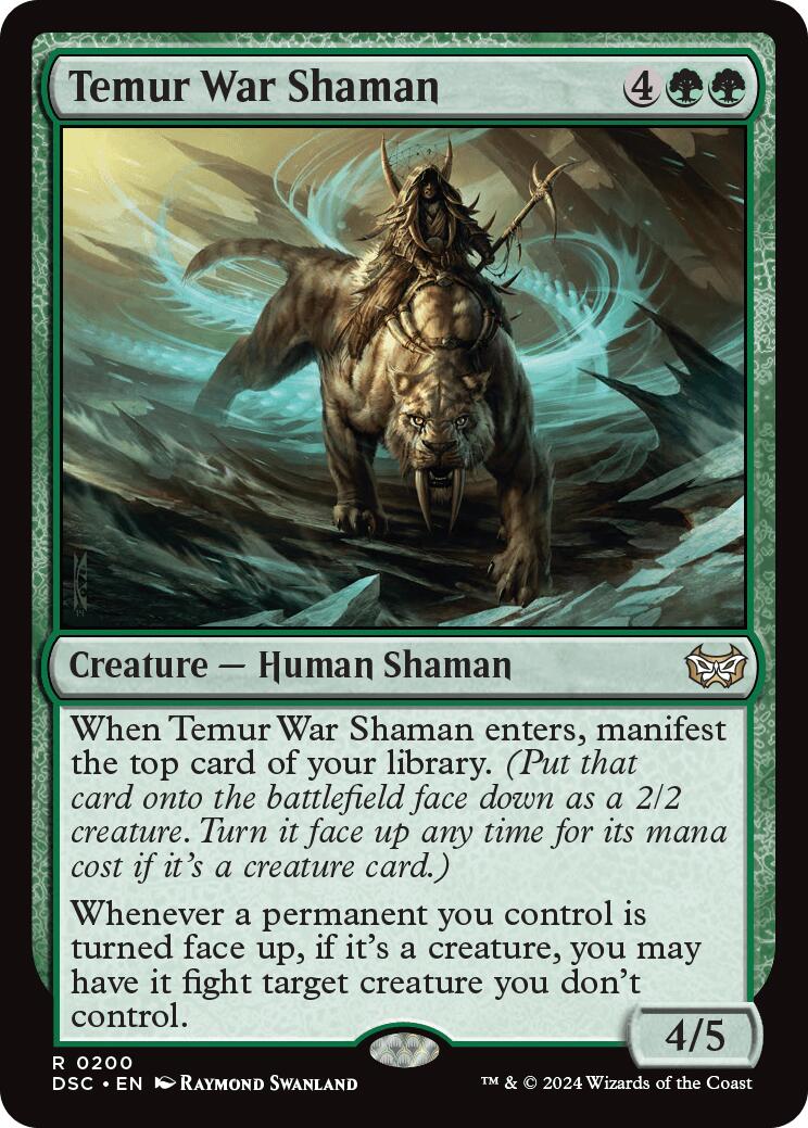 Temur War Shaman [Duskmourn: House of Horror Commander] | I Want That Stuff Brandon
