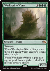 Worldspine Wurm [Duskmourn: House of Horror Commander] | I Want That Stuff Brandon