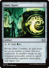 Simic Signet [Duskmourn: House of Horror Commander] | I Want That Stuff Brandon