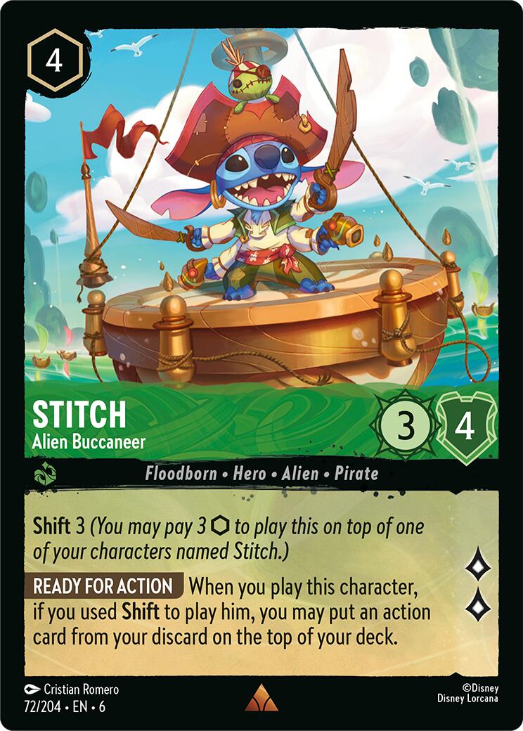 Stitch - Alien Buccaneer (72/204) [Azurite Sea] | I Want That Stuff Brandon