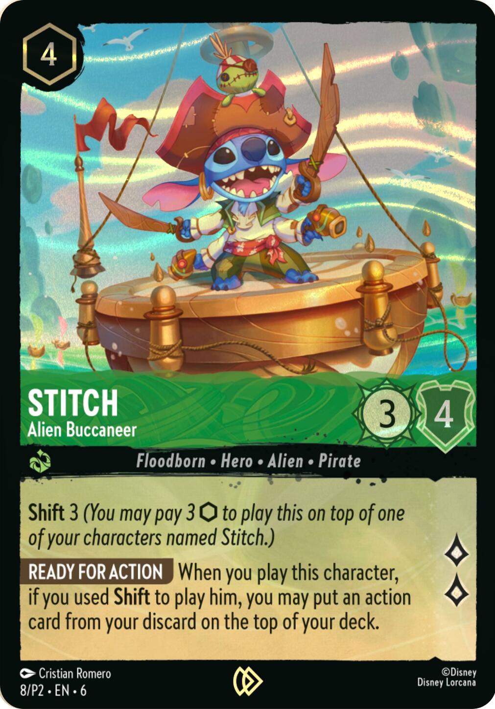 Stitch - Alien Buccaneer (Stitch Collector's Gift Set Promo) (8) [Promo Cards] | I Want That Stuff Brandon