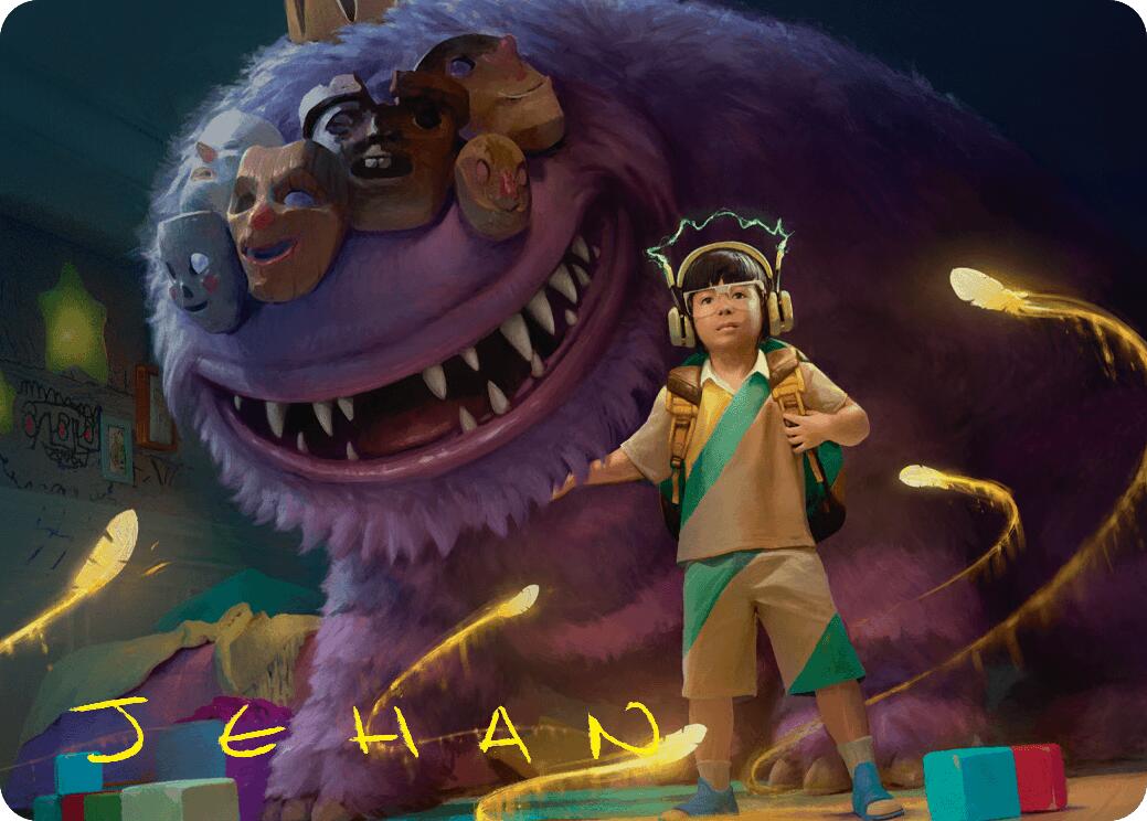 Toby, Beastie Befriender Art Card (Gold-Stamped Signature) [Duskmourn: House of Horror Art Series] | I Want That Stuff Brandon