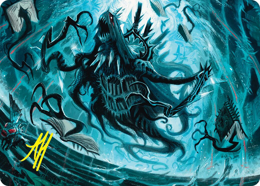 Overlord of the Floodpits Art Card (Gold-Stamped Signature) [Duskmourn: House of Horror Art Series] | I Want That Stuff Brandon