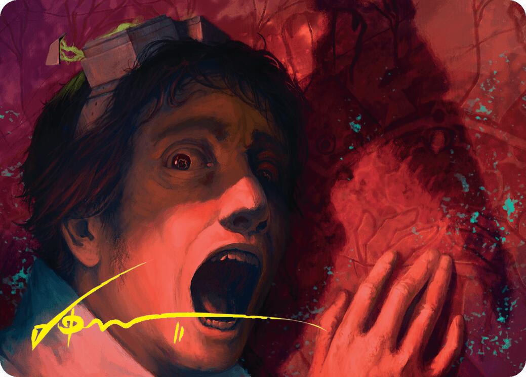 Murder Art Card (Gold-Stamped Signature) [Duskmourn: House of Horror Art Series] | I Want That Stuff Brandon