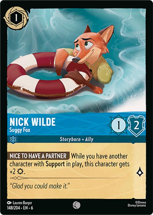 Nick Wilde - Soggy Fox (148/204) [Azurite Sea] | I Want That Stuff Brandon