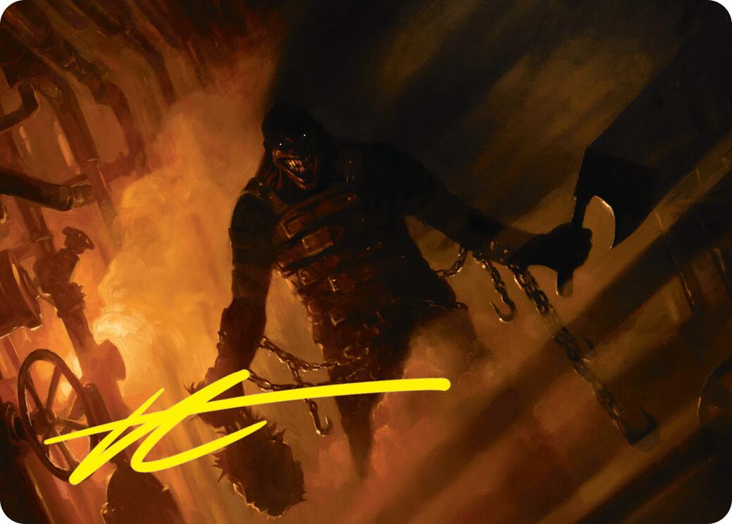 Boilerbilges Ripper Art Card (Gold-Stamped Signature) [Duskmourn: House of Horror Art Series] | I Want That Stuff Brandon