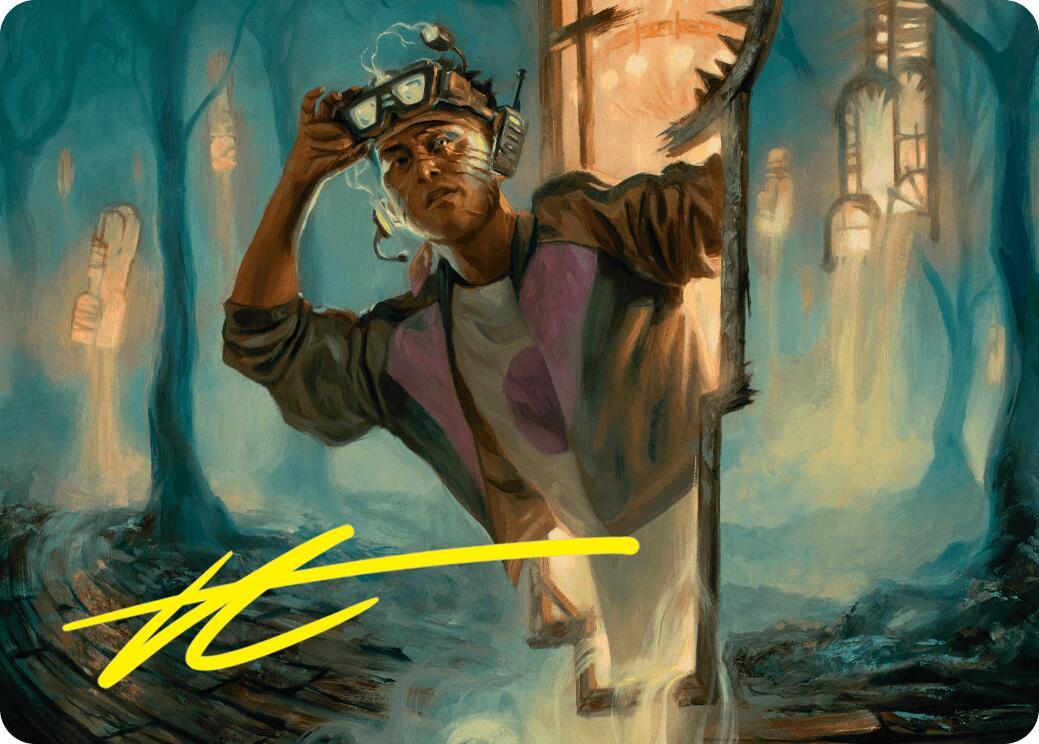 House Cartographer Art Card (Gold-Stamped Signature) [Duskmourn: House of Horror Art Series] | I Want That Stuff Brandon